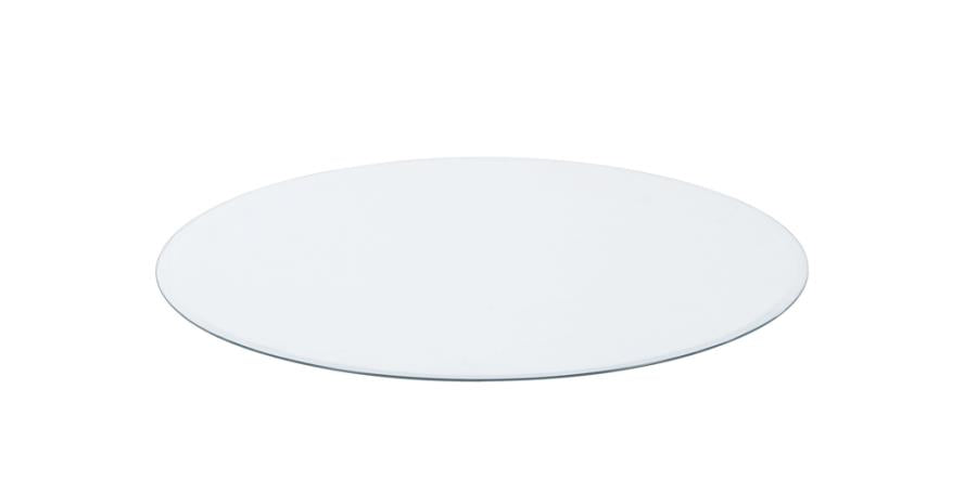 48" Round Glass Table Top Clear