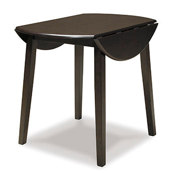 Hammis Dark Brown Dining Drop Leaf Table