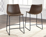 Centiar Brown Counter Height Bar Stool