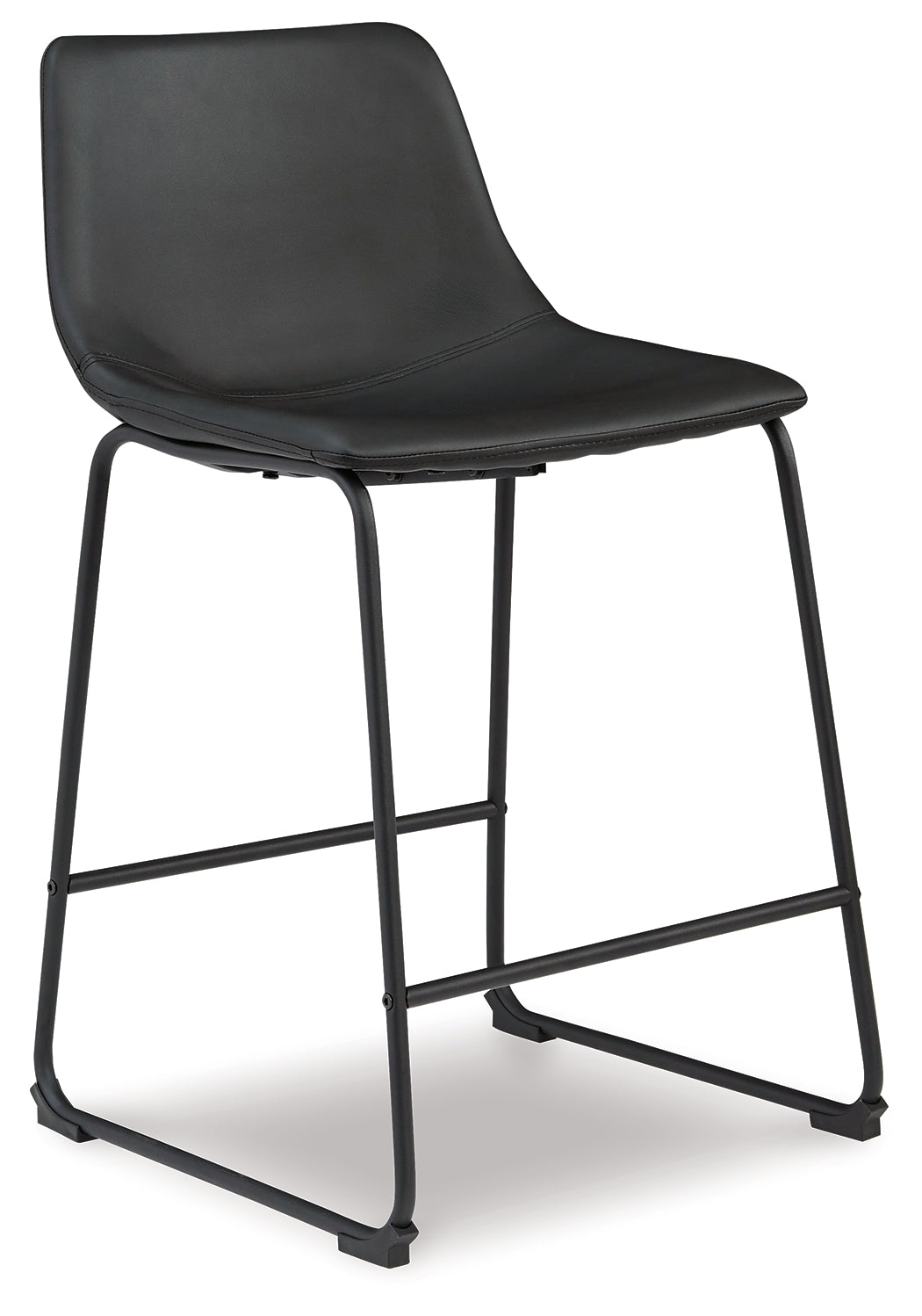Centiar Black Counter Height Bar Stool