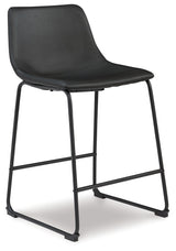 Centiar Black Counter Height Bar Stool