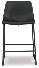 Centiar Black Counter Height Bar Stool