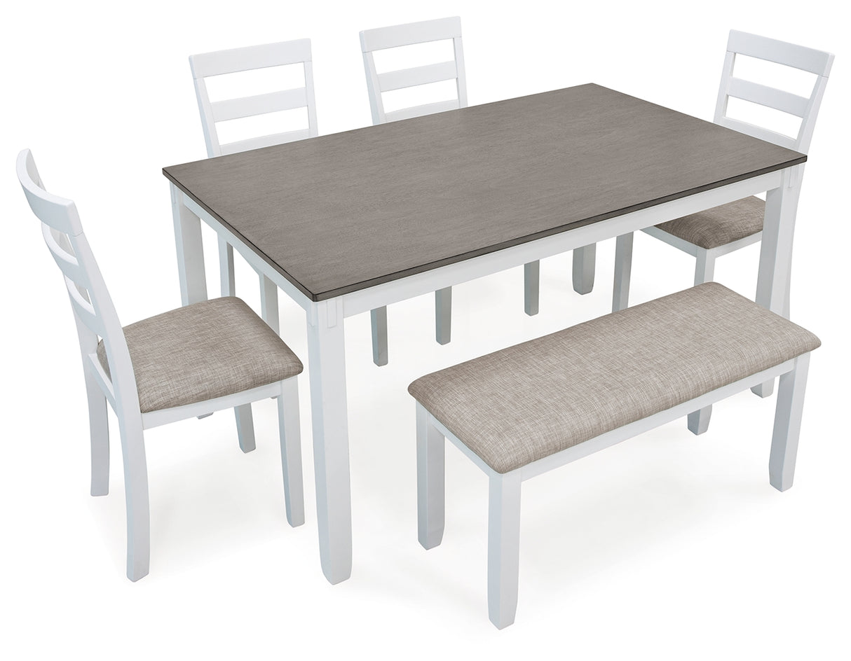 Stonehollow White/Gray Dining Set