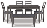 Bridson Gray Dining Set