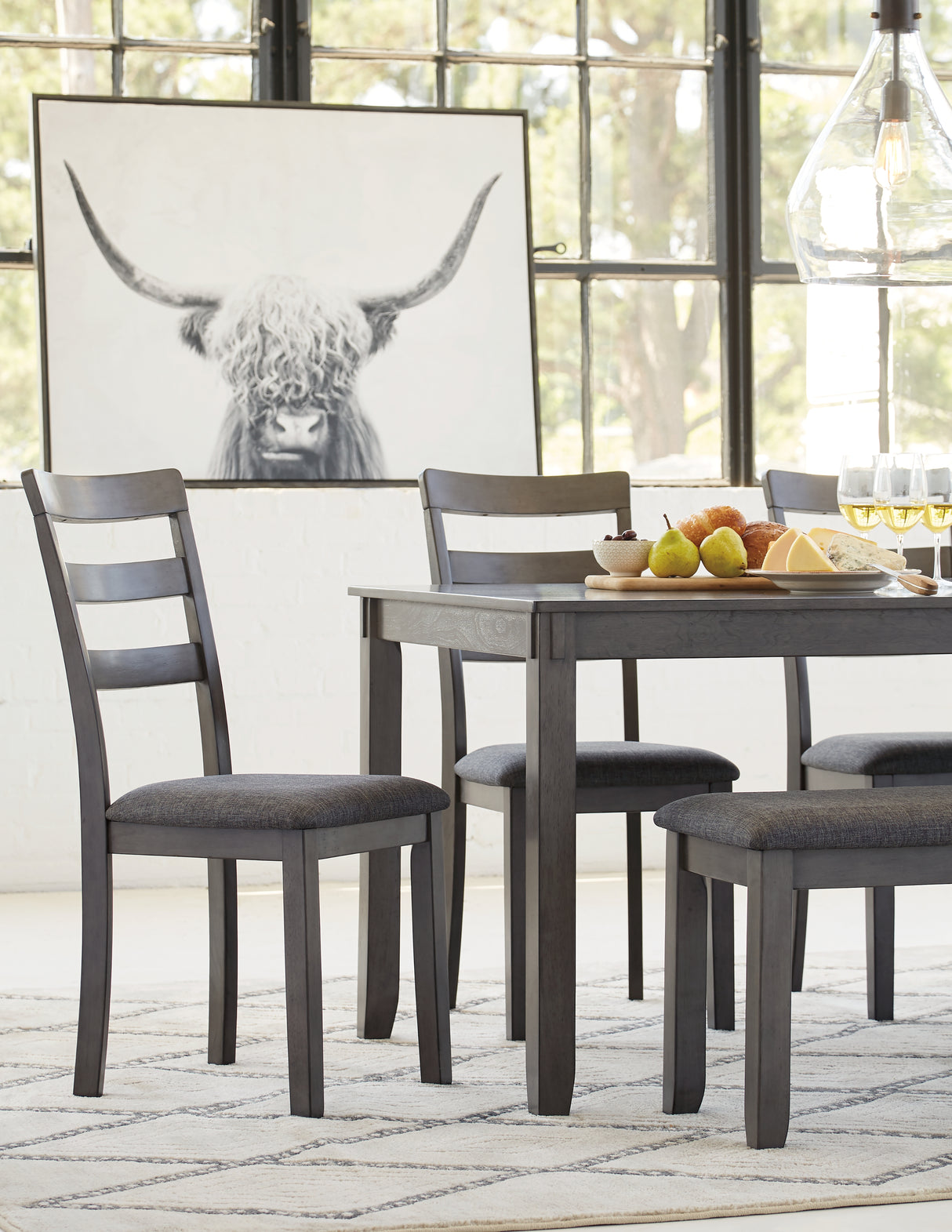 Bridson Gray Dining Set