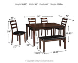 Coviar Brown Dining Set