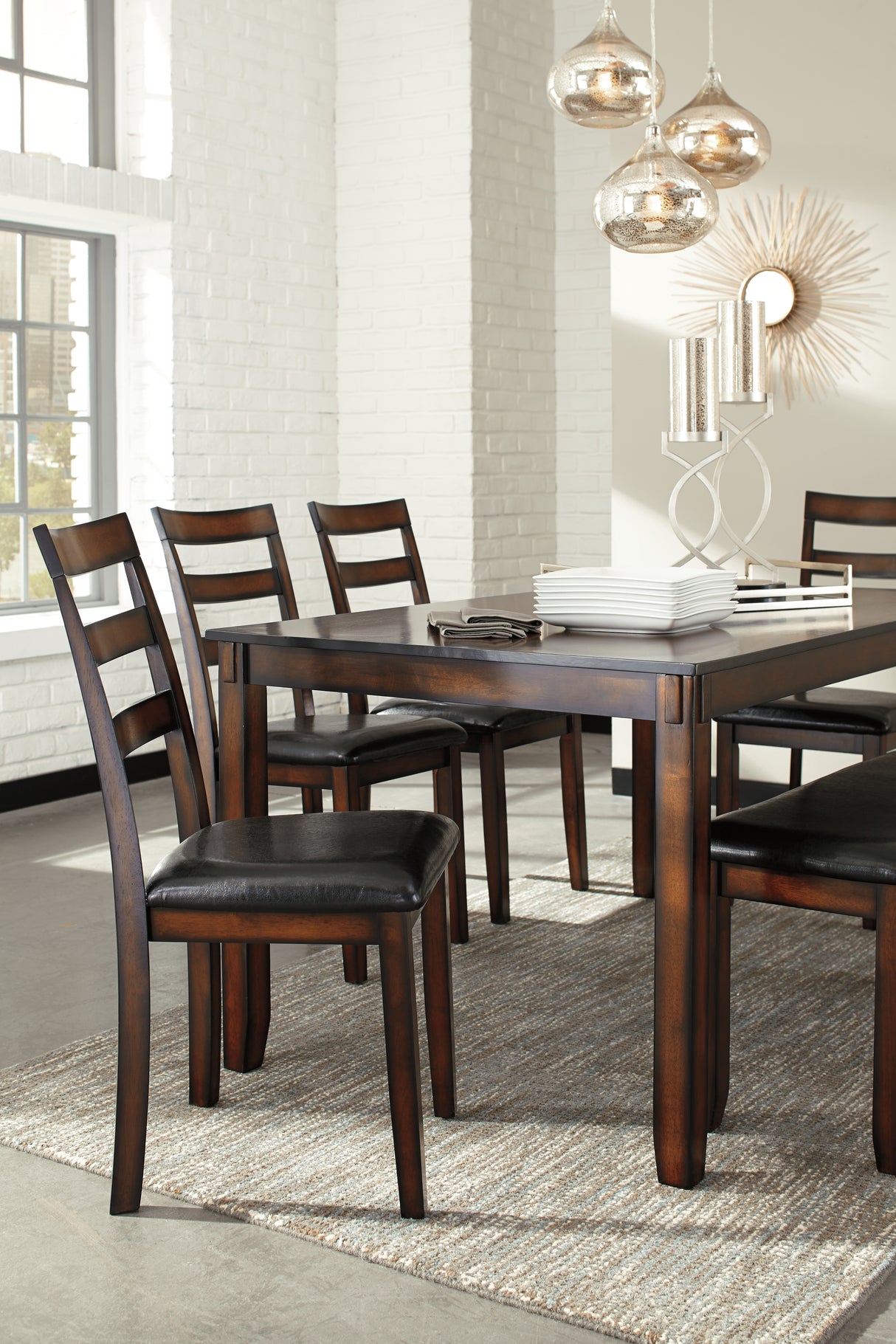 Coviar Brown Dining Set