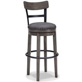 Caitbrook Gray Bar Height Bar Stool