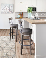 Caitbrook Gray Bar Height Bar Stool