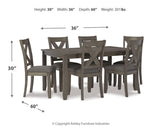 Caitbrook Gray Dining Set