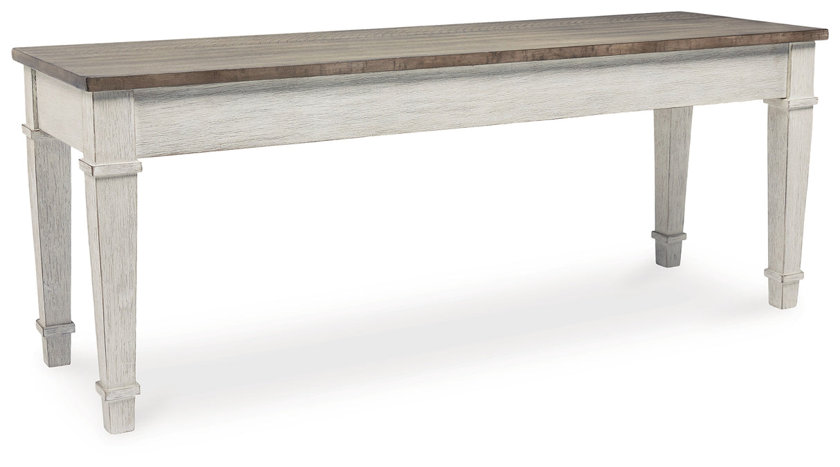 Skempton White/Light Brown Storage Bench