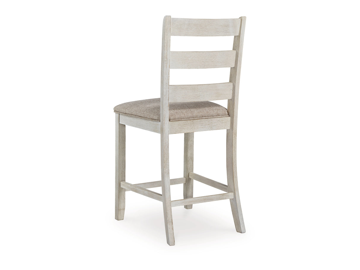 Skempton Two-Tone Counter Height Dining Table And 6 Barstools