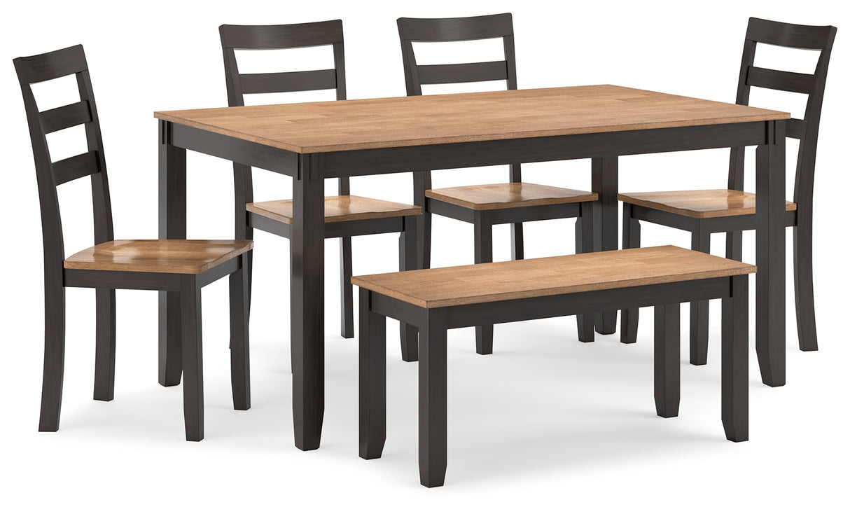 Gesthaven Natural/Brown Dining Set