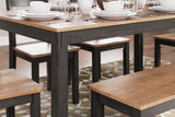Gesthaven Natural/Brown Dining Set