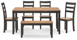Gesthaven Natural/Brown Dining Set