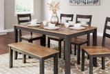 Gesthaven Natural/Brown Dining Set