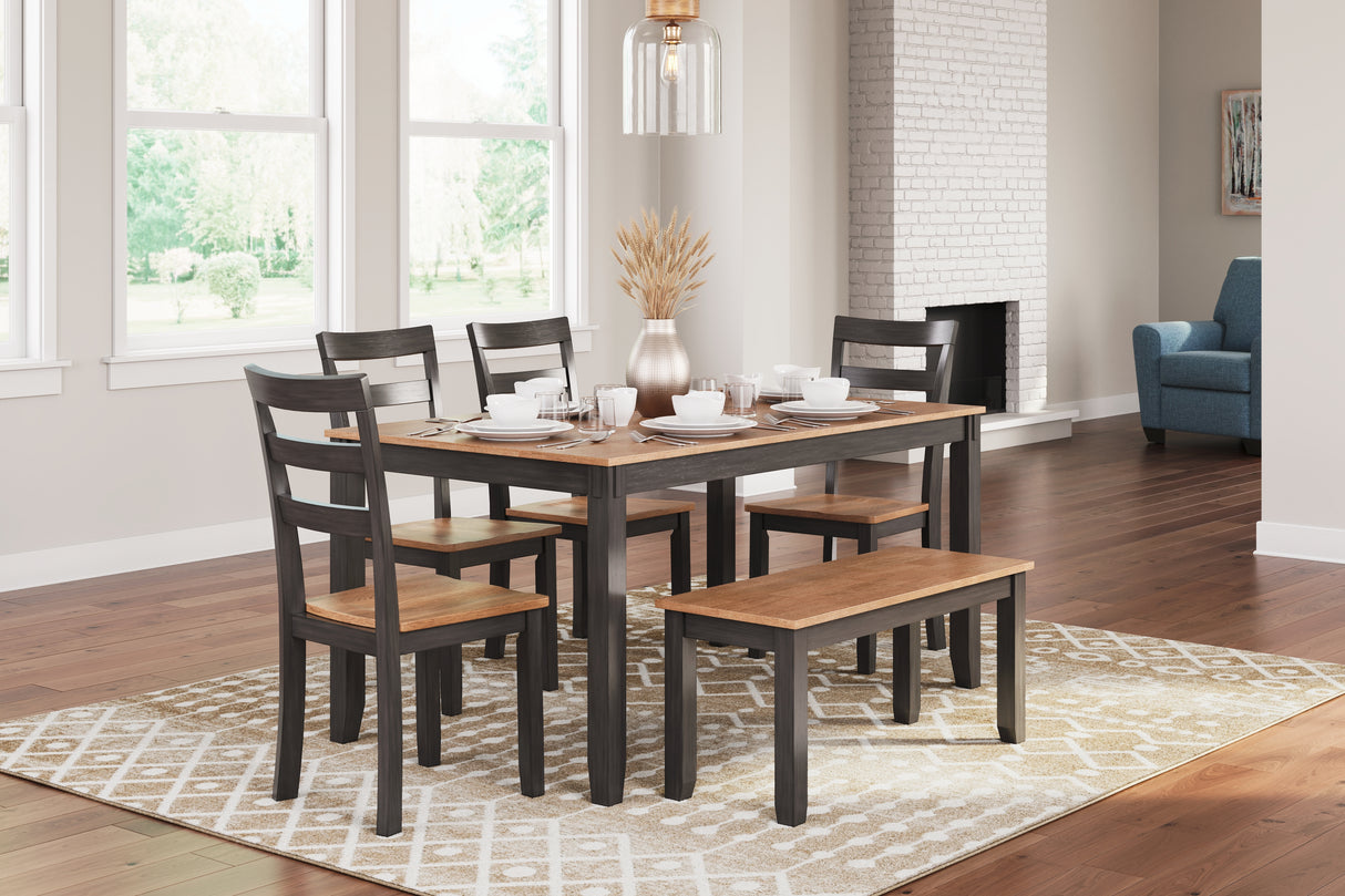 Gesthaven Natural/Brown Dining Set