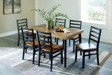 Blondon Brown/Black Dining Set