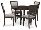 Langwest Brown Round Dining Set