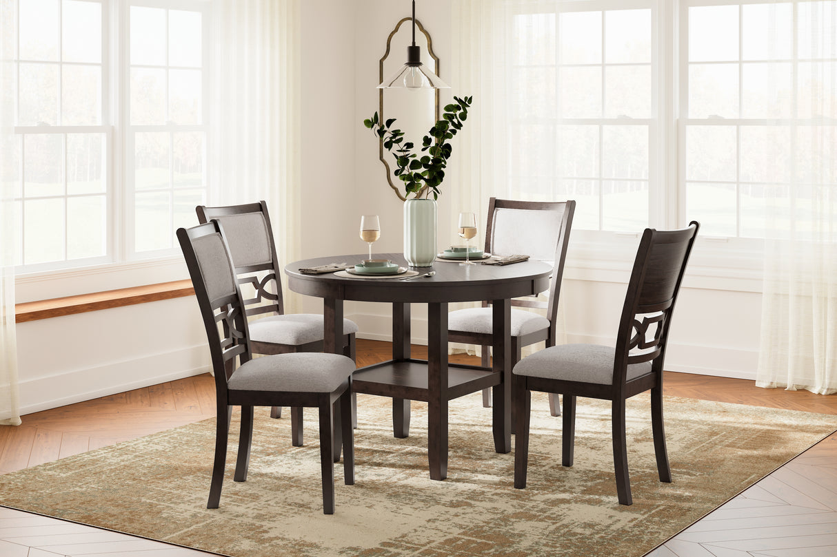 Langwest Brown Round Dining Set