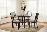 Langwest Brown Round Dining Set