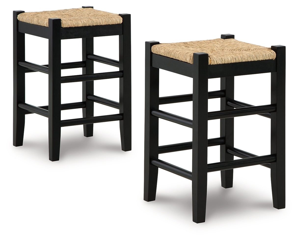 Mirimyn Black Counter Height Bar Stool