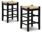 Mirimyn Black Counter Height Bar Stool