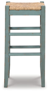 Mirimyn Teal Bar Height Bar Stool