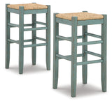 Mirimyn Teal Bar Height Bar Stool
