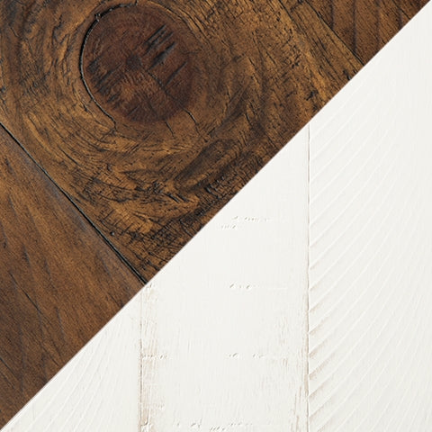 Valebeck White/Brown Counter Height Dining Table