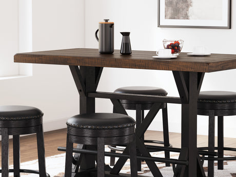 Valebeck Multi Counter Height Dining Table And 4 Barstools