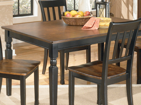 Owingsville Black/Brown Dining Table And 4 Chairs