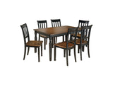 Owingsville Black/Brown Dining Table And 6 Chairs