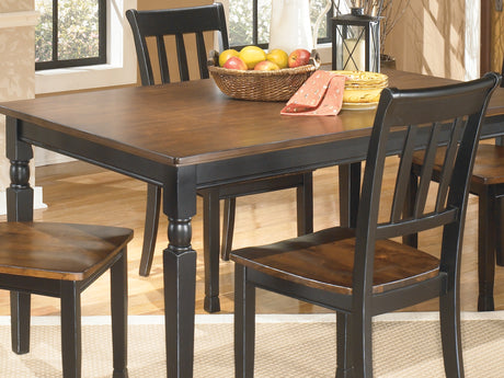 Owingsville Black/Brown Dining Table And 4 Chairs