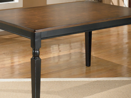 Owingsville Black/Brown Dining Table And 4 Chairs