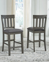 Hallanden Two-Tone Gray Counter Height Bar Stool