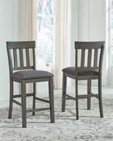 Hallanden Two-Tone Gray Counter Height Bar Stool