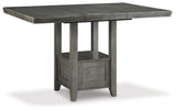 Hallanden Gray Counter Height Dining Extension Table