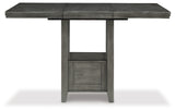 Hallanden Gray Counter Height Dining Extension Table