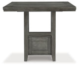 Hallanden Gray Counter Height Dining Extension Table