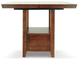 Ralene Medium Brown Counter Height Dining Extension Table