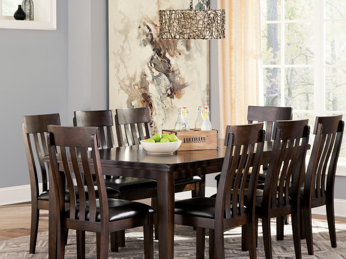 Haddigan Dark Brown Dining Table And 8 Chairs