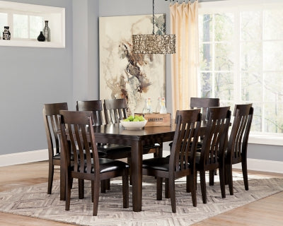 Haddigan Dark Brown Dining Table And 8 Chairs