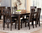 Haddigan Dark Brown Dining Extension Table