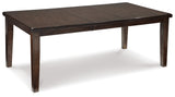 Haddigan Dark Brown Dining Extension Table