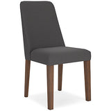 Lyncott Charcoal/Brown Dining Chair