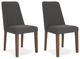 Lyncott Charcoal/Brown Dining Chair