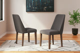 Lyncott Charcoal/Brown Dining Chair