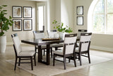 Neymorton Dark Grayish Brown Dining Table And 6 Chairs