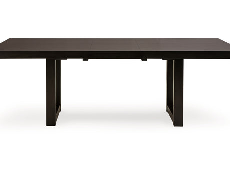 Neymorton Dark Grayish Brown Dining Table And 4 Chairs